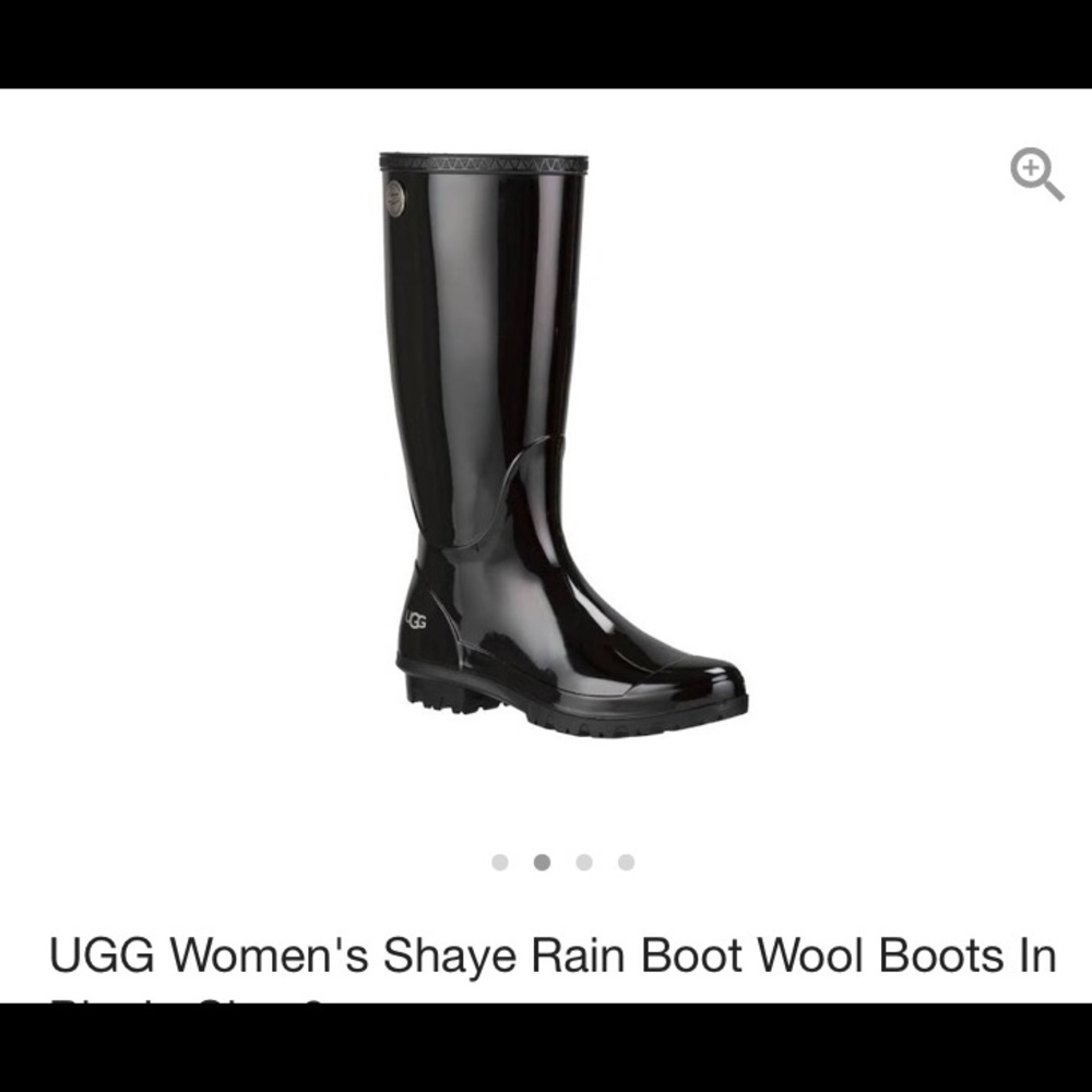 NWT in box Ugg Shayne black rain boots